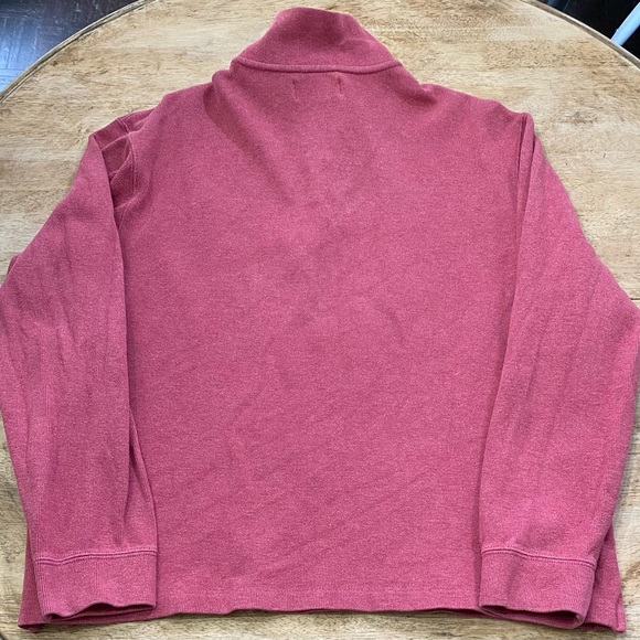 Polo by Ralph Lauren Men’s XL Muted Red 100% Cotton Quarter Zip Pullover - Picture 4 of 11
